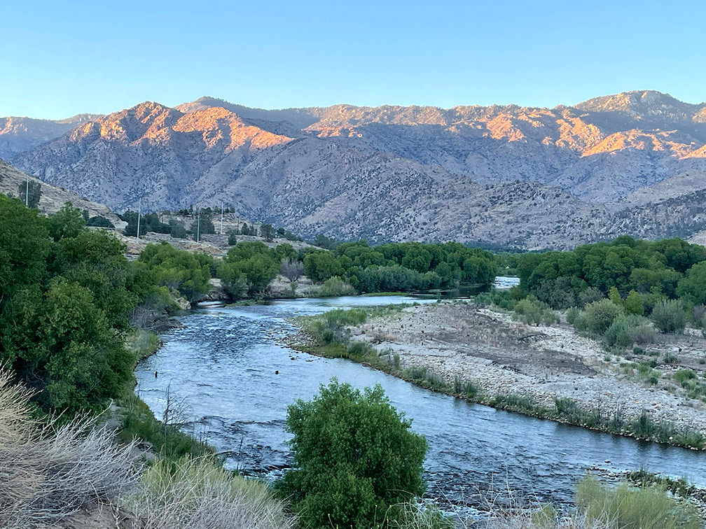 The Upper Kern is looking beautiful right now. Photo from yesterday. #kernriver