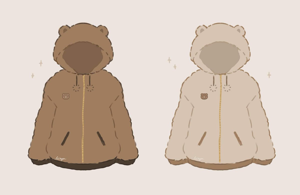leikya_'s tweet photo. fuzzy bear hoodies! Would anyone be interested? 🐻 It'd be an autumn/winter release! ✨ https://t.co/CLZQPRIckr