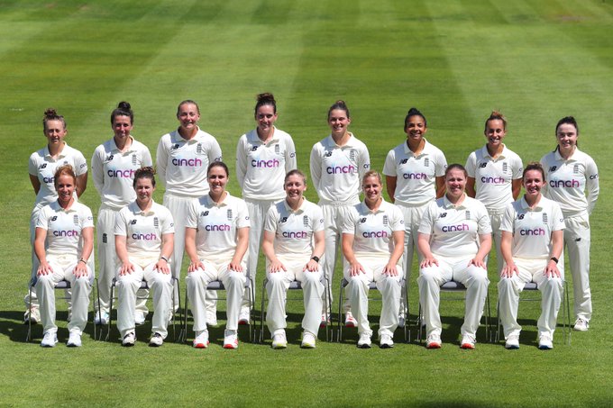 England Women's Test Squad. PC: ECB / Twitter