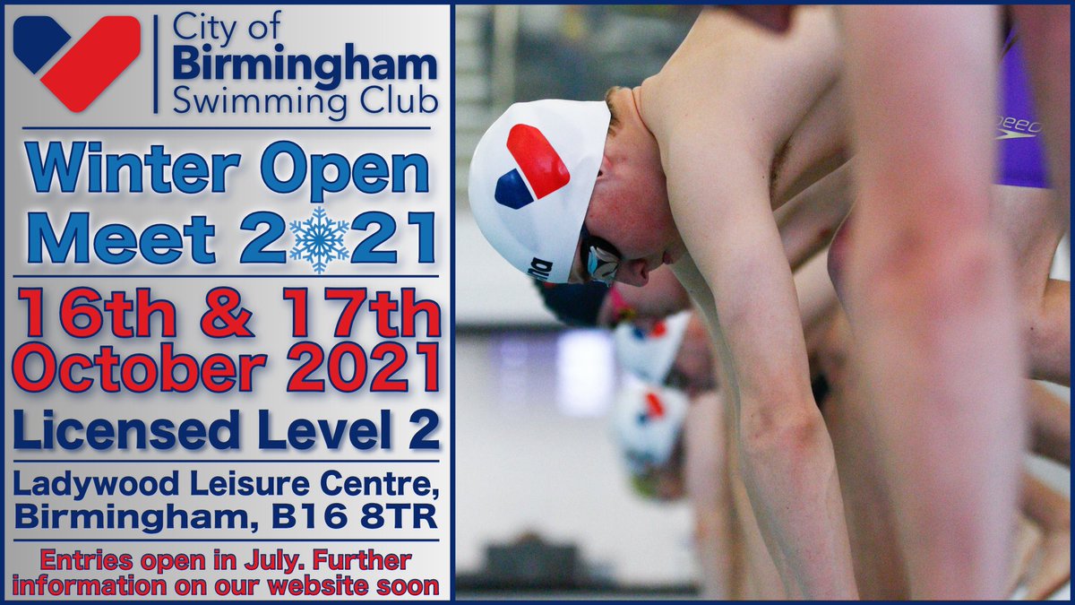 👀 Looking forward to getting back to racing??? 

Join us for some FAST short course swimming at our level 2 Winter Open Meet on the 16th &amp; 17th October 2021!!

More details coming soon...