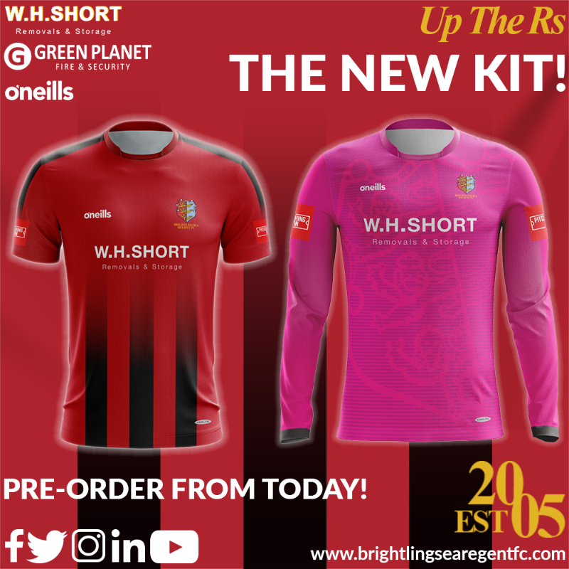 Brightlingseafc's tweet photo. 👕 | Welcome to the 𝙁𝘼𝘿𝙀

Introducing Our New 2021/22 Home Kit! 🔴⚫️

Pre-order Now 🛒