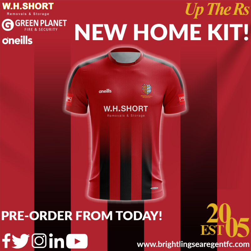Brightlingseafc's tweet photo. 👕 | Welcome to the 𝙁𝘼𝘿𝙀

Introducing Our New 2021/22 Home Kit! 🔴⚫️

Pre-order Now 🛒