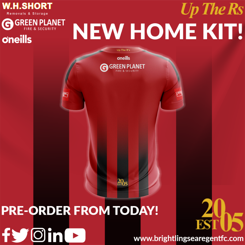 Brightlingseafc's tweet photo. 👕 | Welcome to the 𝙁𝘼𝘿𝙀

Introducing Our New 2021/22 Home Kit! 🔴⚫️

Pre-order Now 🛒