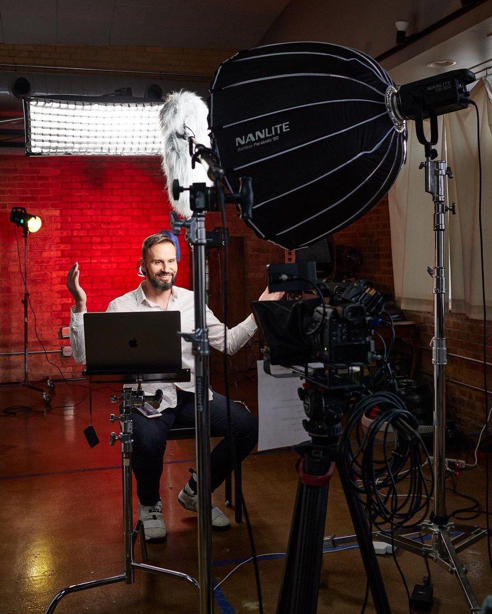"I just upgraded my YouTube setup after Nanlite sent me their new FS-300 moonlights and softboxes. To go along with the makeover I made a BTS video, this was a frame grab from the video." - <a href="/JohnGress/">John Gress</a> 

#Nanlite