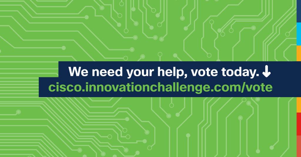CiscoNetAcad's tweet photo. 🙌 Vote for your favorite! Check out the #CiscoGlobalProblemSolverChallenge Finalists and cast your pick for the People's Choice Award by Friday - the finalist entry that receives the most votes will receive $10K USD:
https://t.co/5e6vA4CPaS https://t.co/435sinB12p