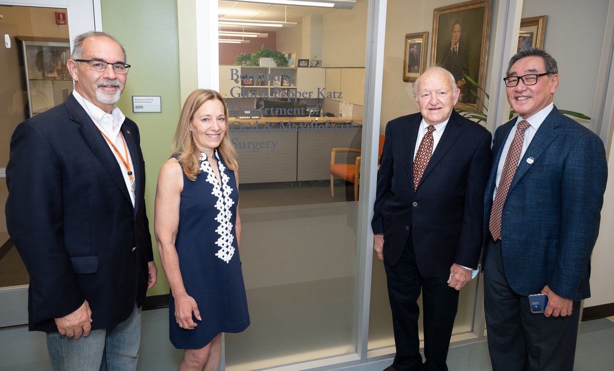 In recognition of Katz’ remarkable service, leadership, and continued support, the school has renamed the department as the Bernard and Gloria Pepper Katz Department of Oral and Maxillofacial Surgery.

Read more at Go.uth.edu/KatzOMS.

#WeAreUTSD #ManyFacesOfUTHealth