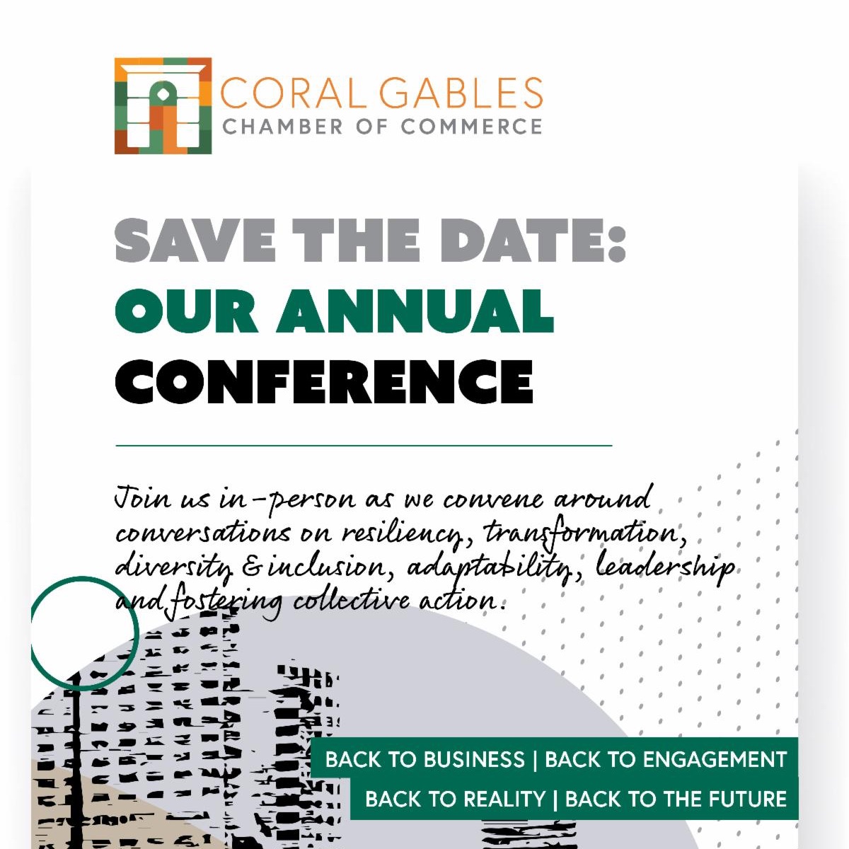 Coral Gables Chamber (@gableschamber) on Twitter photo #SavetheDate for our Annual Conference! Join us in-person as we convene around conversations on resilience, transformation, diversity & inclusion, adaptability, & more. August 19 & 20 <a href="/BiltmoreHotel/">Biltmore Hotel</a> Presented by Doctor's Hospital <a href="/BaptistHealthSF/">Baptist Health</a> bit.ly/38zMwmQ #SavetheDate for our Annual Conference! Join us in-person as we convene around conversations on resilience, transformation, diversity & inclusion, adaptability, & more. August 19 & 20 <a href="/BiltmoreHotel/">Biltmore Hotel</a> Presented by Doctor's Hospital <a href="/BaptistHealthSF/">Baptist Health</a> bit.ly/38zMwmQ
