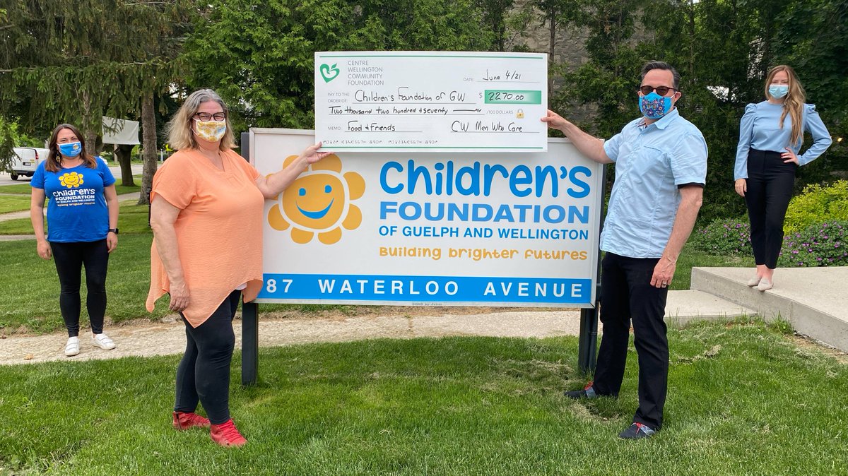 Thx <a href="/CWCFdn/">CWCFoundation</a> for making #CWMenWhoCare #4 a success! Honoured to present a cheque to the good people at <a href="/ChildrensFdnGW/">Children's Foundation GW</a> on behalf of our members to support the #FoodAndFriends program today. Bonus: we ALSO put money into our fund to help charities tomorrow! #ShortAndLongTermGiving