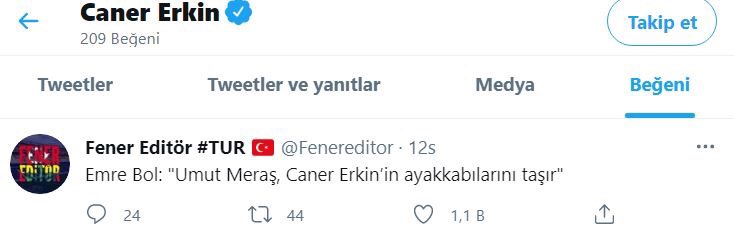 darkwebhaberr's tweet photo. Caner Erkin'in menajeri Batur Altıparmak: “Caner'le konuştum, 'O tweeti ben beğenmedim. Benim ufaklık telefonla oynarken herhalde beğendi. Ben böyle bir şey asla yapmam' dedi.” https://t.co/xobTnEmTuV