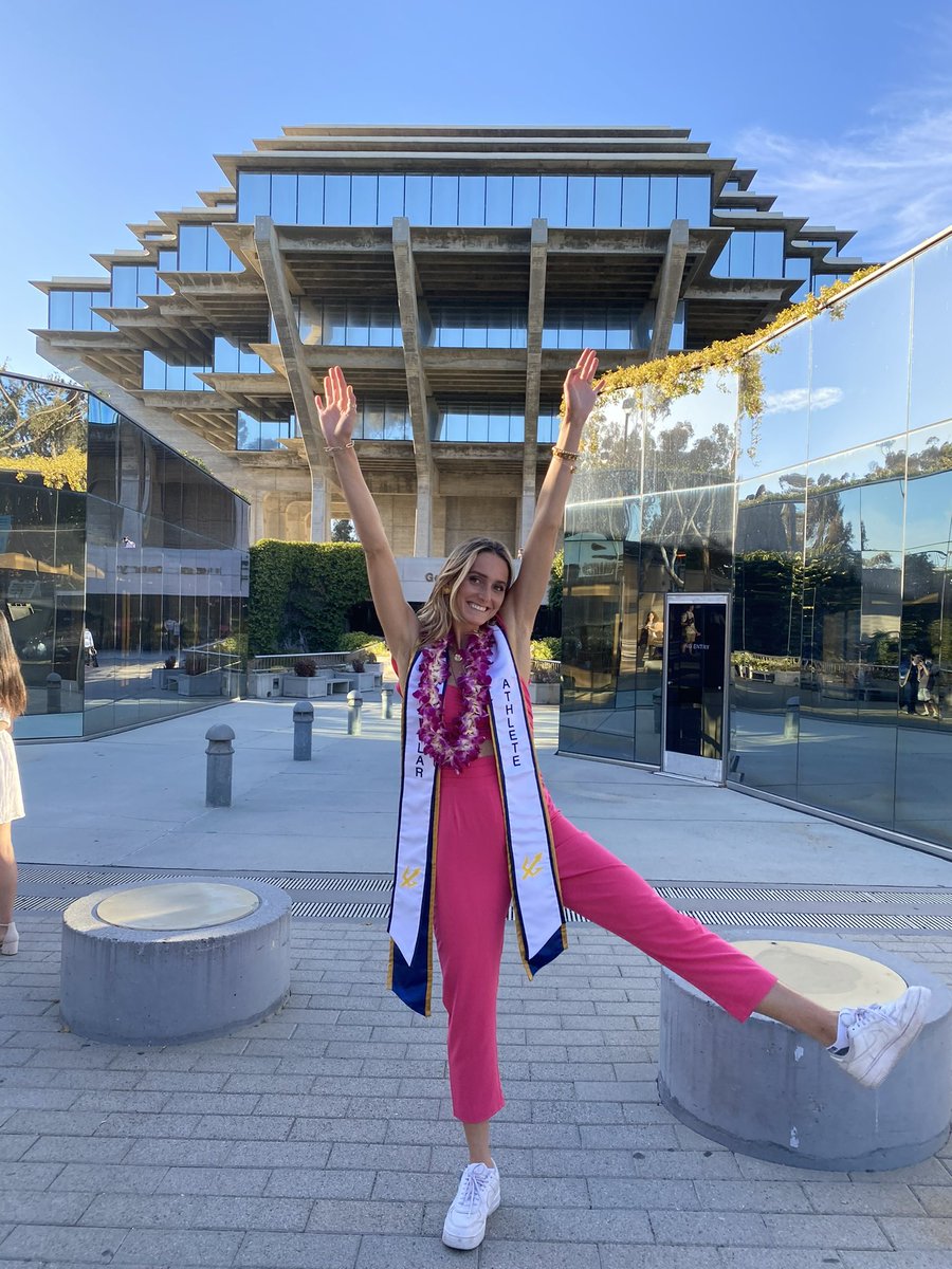 UCSDSwim's tweet photo. Congratulations to our Triton Women graduating in the class of 2021! ๐ Lindsay, Gabbie, Charlie and Grace, while we know you are moving on to great things ahead, you will be missed and always welcome home #tritonsforlife๐ง๐ง #TritonSpeed๐ช๐ฝ๐ฑ @SwimCoachMarko @Coach_KKumbier https://t.co/EUZ4LJiIpw