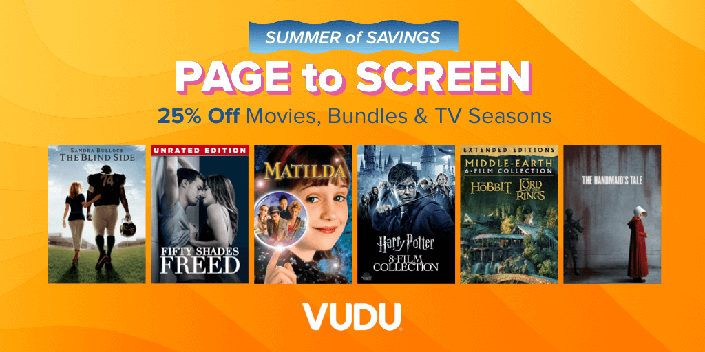 Take 25% off movies, bundles, and tv seasons for this 📖 to 📺 sale! bit.ly/PagetoScreenSa…