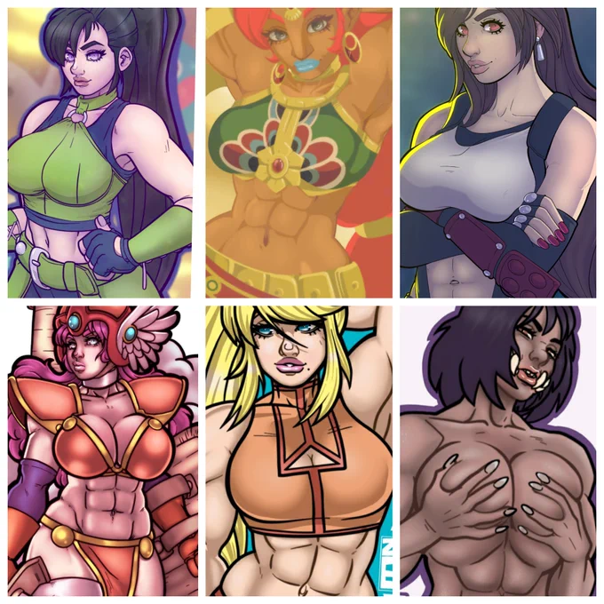 Video game related #MuscleGirlMonday today~♡ 