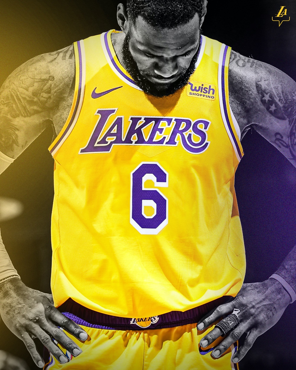 Lebron james sales number lakers