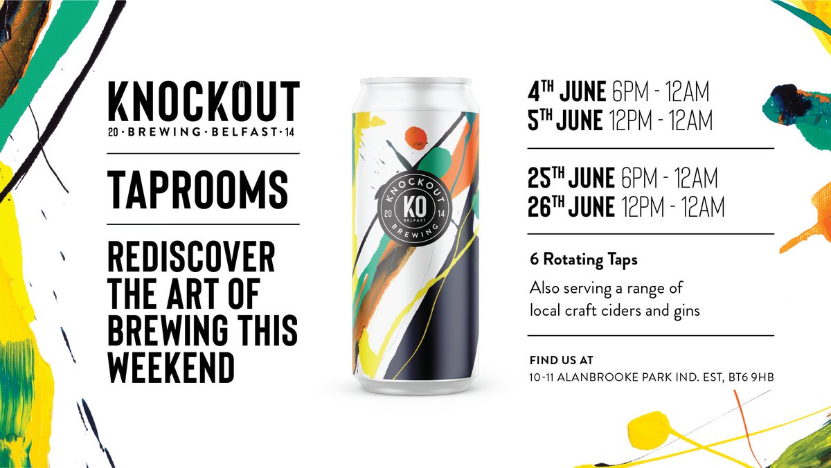 Second part of the June Double Header Taprooms
Let's hope the sun is out again!!

Thanks to all who came last time, was great seeing everyone again!

25th to 26th June!

Please like and share!
facebook.com/events/s/knock…
#taproom #craftbeer #nibeer #dogfriendly