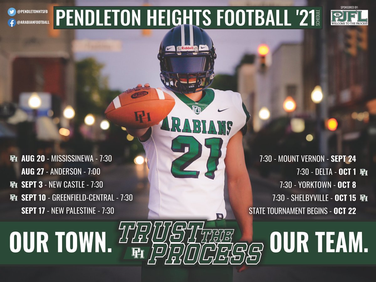 PendletonHtsFB's tweet image. 💥Soon.💥 #OurTownOurTeam. @PHHSAthletics @917WEEM @IndianaPreps @HHCConference @heraldbulletin @hunt_Rob @IndSportstalk @KyleNeddenriep @StateChampsIndy @calabro13sports @posterswag @smileyradioshow @IndyWeOutHere @IndyHSScores @IHSAA1 @INFBCoaches