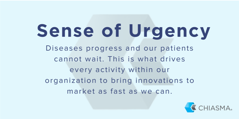chiasmapharma's tweet photo. We are passionate about our purpose, we are committed to each other and we act as one #team with a heightened sense of urgency. Learn more about us here: https://t.co/Mlx3JE7wh6 https://t.co/aCkK9XYsQd