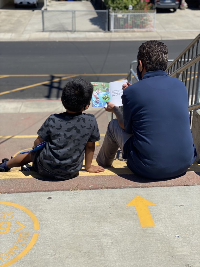 Ending this warm and sunny Monday Summer school day with some reading ☀️📖😊 #shoreSummer #shorescholars #shoreeducators