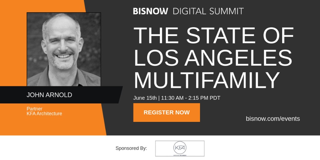 KFALosAngeles's tweet image. The State of Los Angeles Multifamily
@Bisnow  Digital Summit

Tues, 6/15 at 11:30am 

KFA Partner John Arnold, AIA, is moderating the panel discussion, An Update on Affordable Housing in Los Angeles.

To register: bit.ly/35ipelt

#kfaarchitecture #AffordableHousing