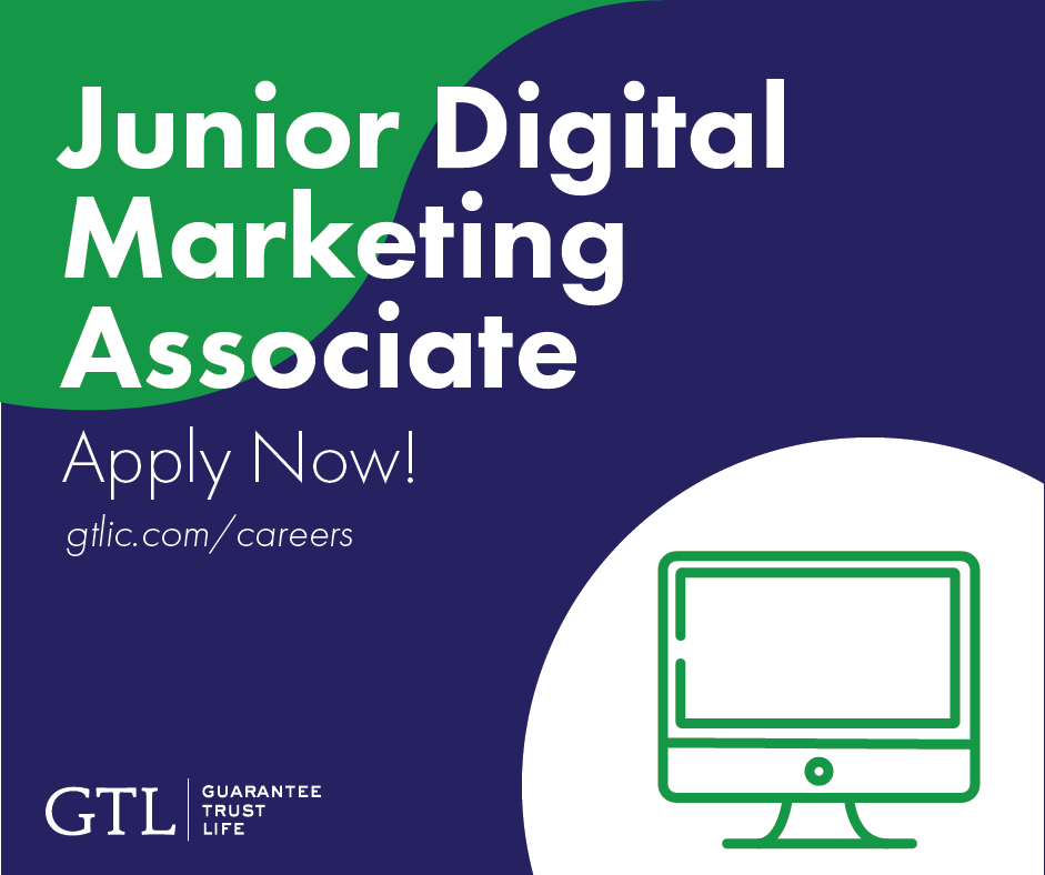 Join the GTL family and be our new Junior Digital Marketing Associate!

Learn more at gtlic.com/careers 
#hiring #insurance #marketing