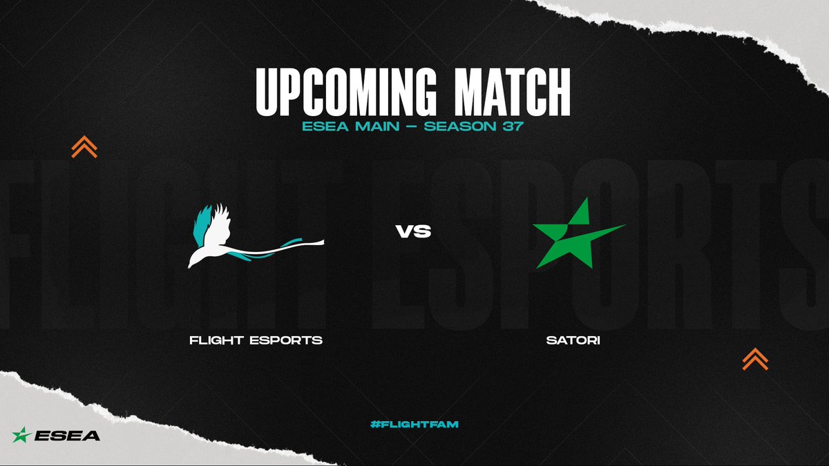 Our second <a href="/ESEA/">ESEA League</a> Main game tonight!

🆚️ Satori
⏰ 20:30 BST
🗺 Vertigo

#FlightFam🐦