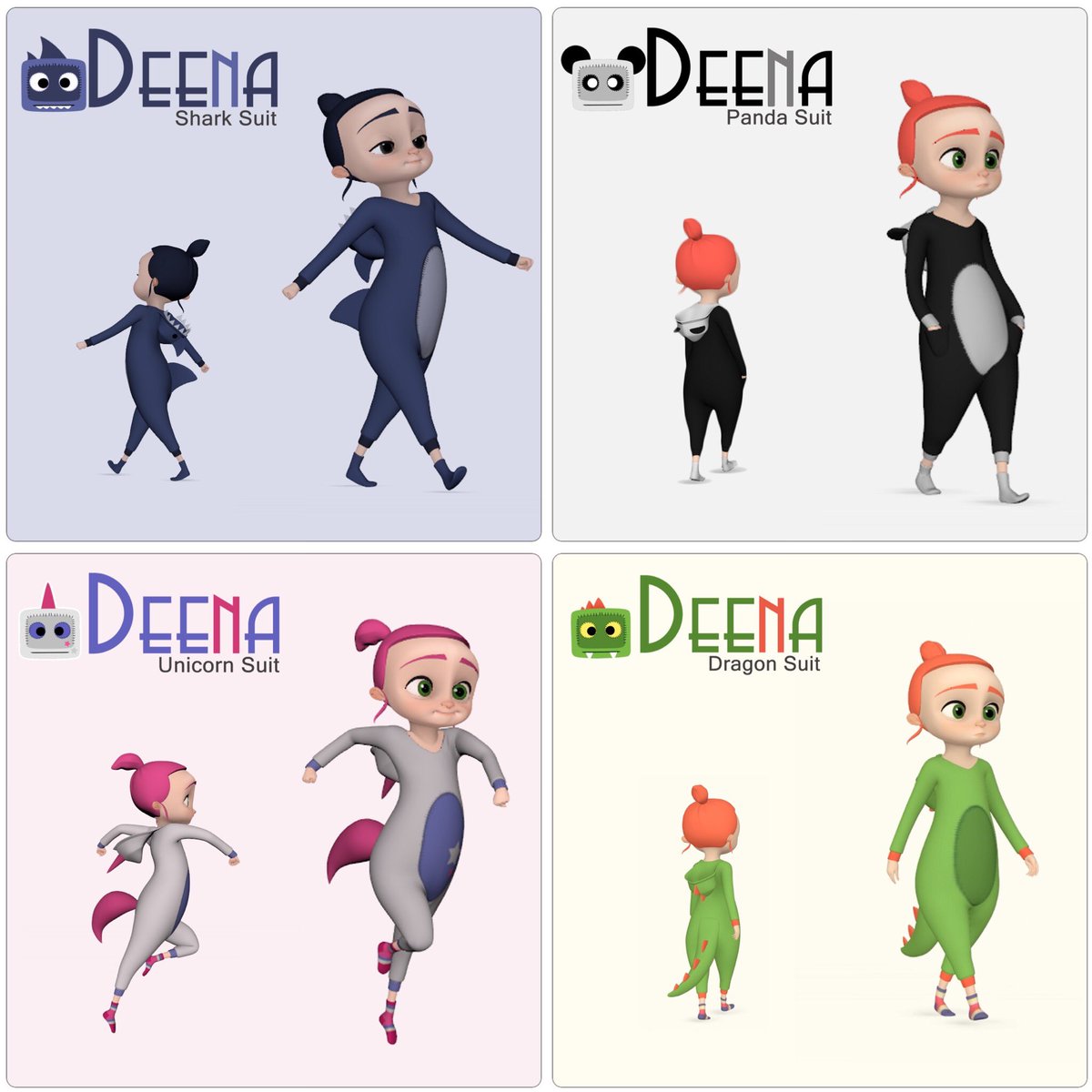 Working on the new video that will be a collection of different types of walks based on several moods (and suits...🐰🐷🐔🐻) that you can use as reference or inspiration when you’ll face this mechanical work! A bunch of them are done ✅ 
#animation #beananimator #walk #cycle