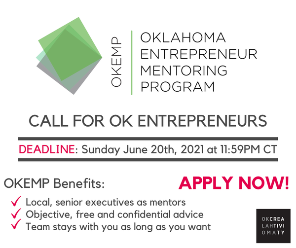 Mentorship Program for Oklahoma Entrepreneurs conta.cc/3iC0tIN