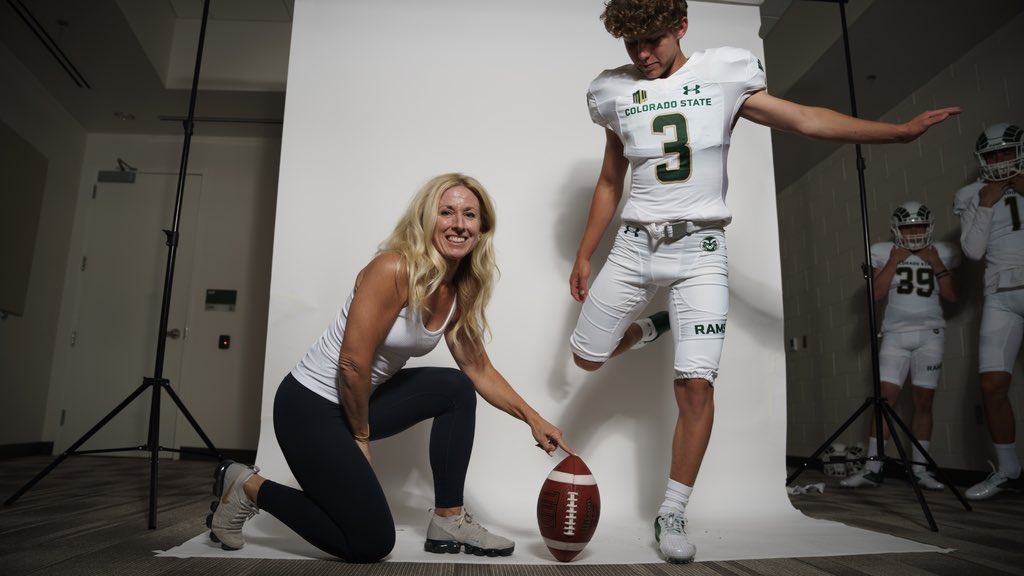 Noahprz's tweet photo. Big thanks to @CoachGoodman_ for an amazing time in Fort Collins while visiting Colorado State!!! Also had a great workout, tied first on field goal charting and hit a couple big 70+ kickoffs. @HKA_Tanalski @AZKicking #Ramclash 🟢🤜🏼🤛🏼⚪️ https://t.co/9Kwo4udfdQ