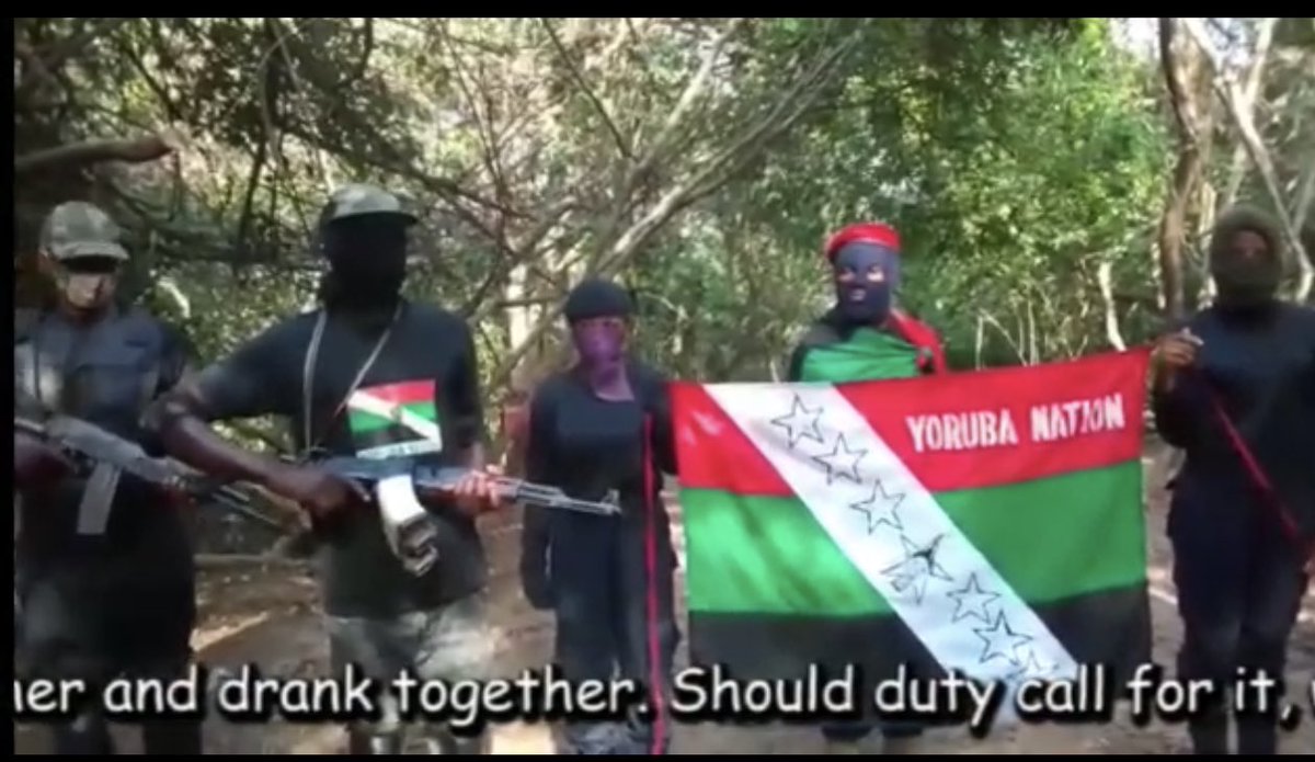 “We trained together, we dined together, we drank together &amp; should duty call, we shall serve together; and if necessary, we shall die together”- Solemn Declaration at the end of the 2nd Joint Training of Biafra &amp; Oduduwa Volunteer Force 

#ThisIsNot1967 
#WeMoveAsOne