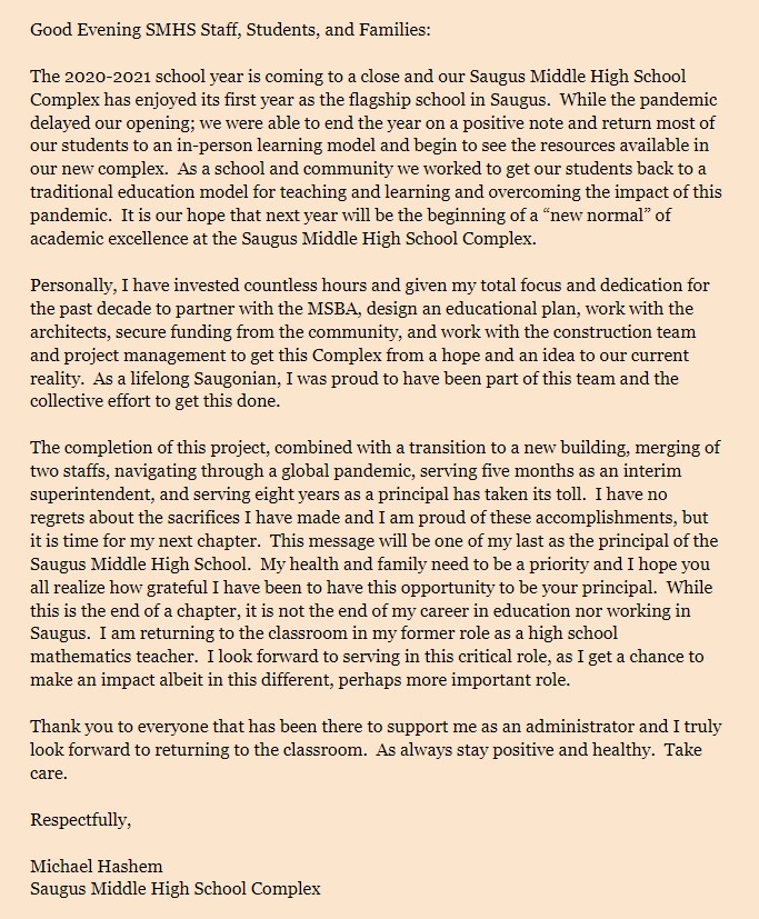 Saugus Middle-High School Complex tweet media