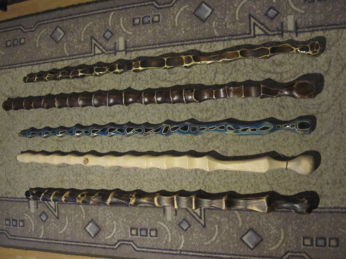 BoddickerThe's tweet photo. Different kind of walking sticks, handmade and design by me. Every stick is unique and got punch of them in storage, also can make more. They are missing only leather string for hanging stand. #woodwork #handmade #walkinsticks #walking #walkingsticks #walkingstick #art #woodgears https://t.co/bygPzpTOHZ