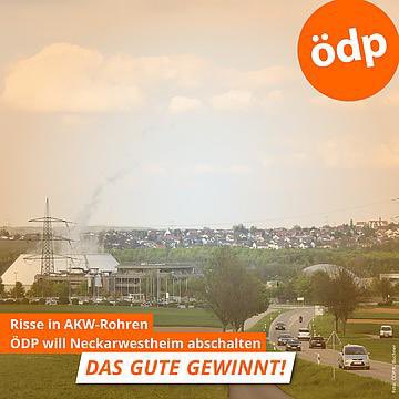 Die #ÖDP BW fordert seit Jahren den sofortigen Atomausstieg und somit auch die Abschaltung des #AKW #Neckarwestheim. Der bisherige grüne Umweltminister Franz Untersteller hat dies mit seiner Behörde aber immer abgelehnt. Ob sich unter Thekla Walker etwas ändert? Wir werden sehen.