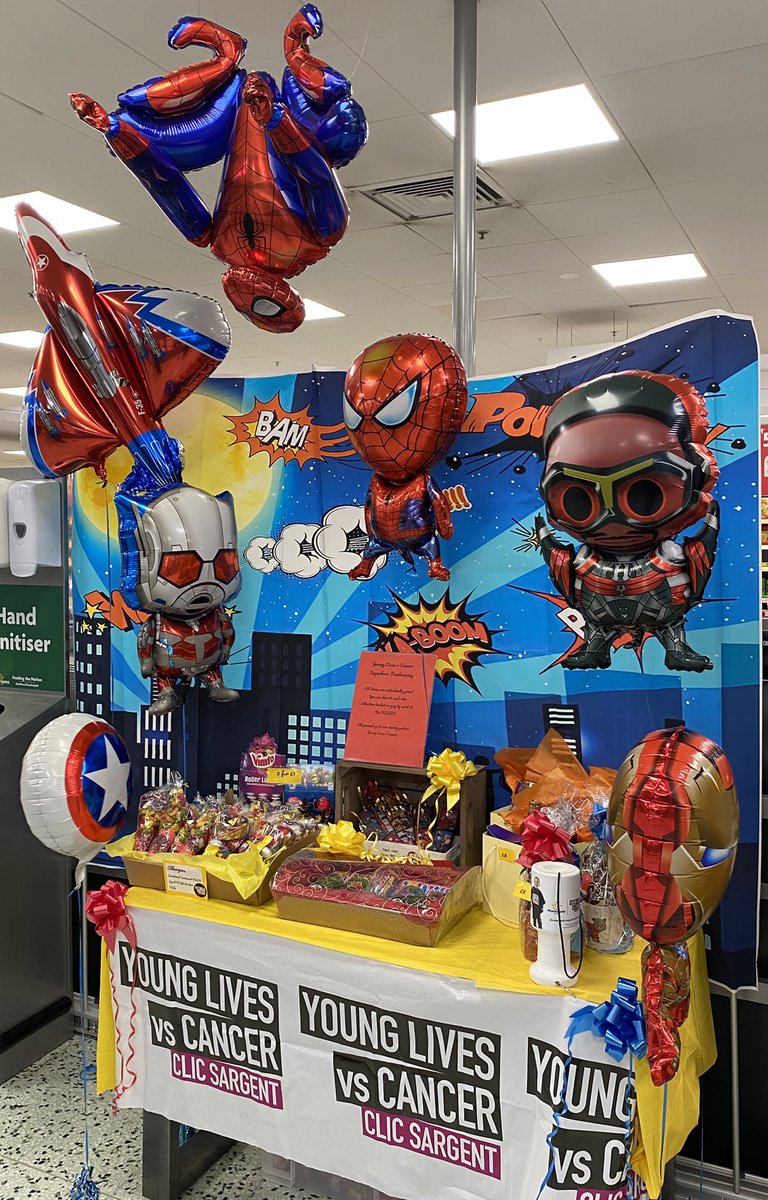 Superheroes have landed. Items available for Father’s Day. All proceeds go to #YoungLivesvCancer