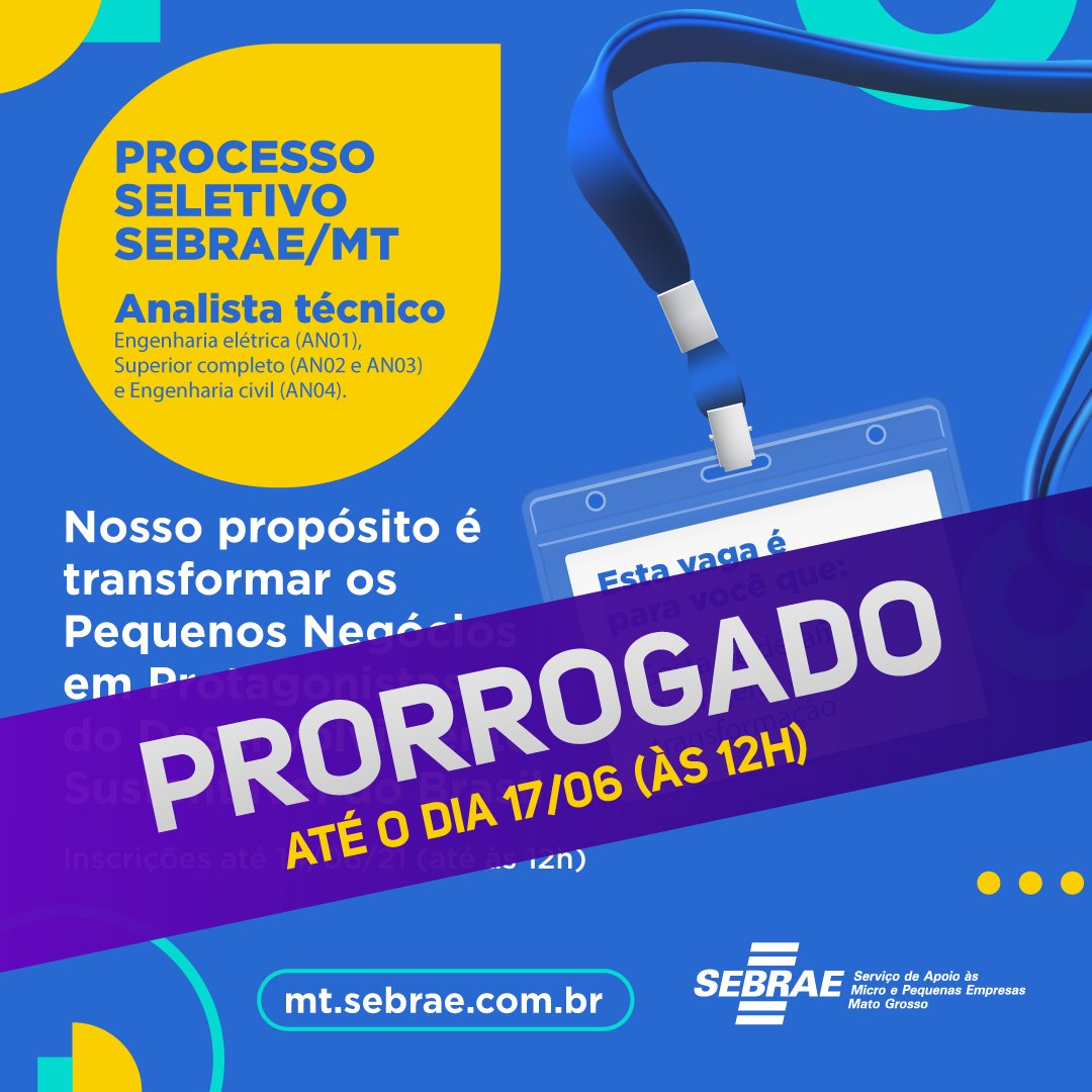 Sebrae - Mato Grosso tweet media