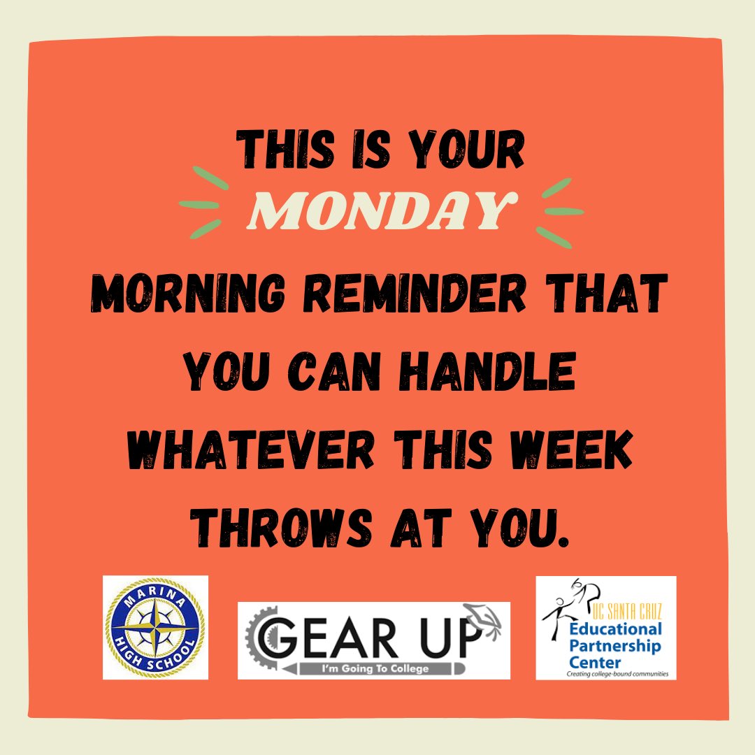 MaHS_GEARUP's tweet photo. Motivational Monday Time! 💙💛 https://t.co/GstXG5eC72