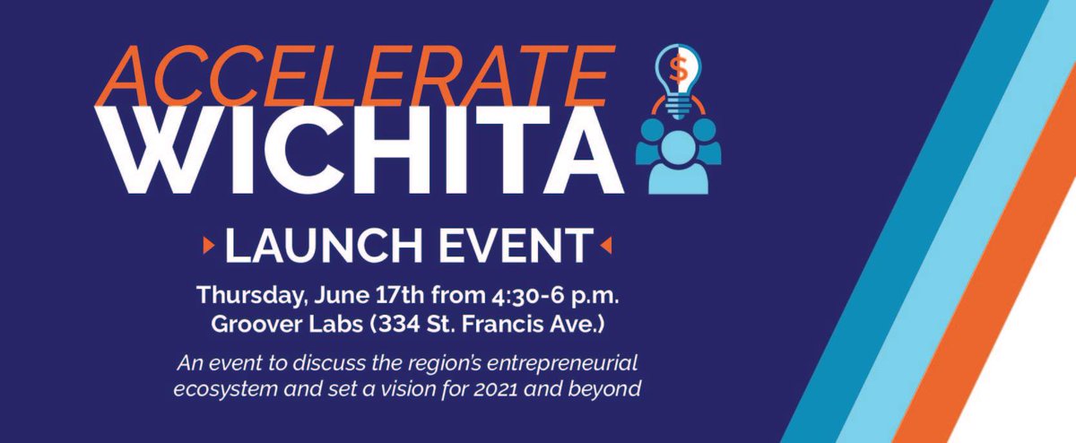 Greater_Wichita's tweet photo. Wichita is the place for innovators, big thinkers and risk takers. Join us this Thursday at @Groover_Labs as Tom Chapman of Chapman &amp; Co. discusses his Accelerate Wichita Report, which gives vision for our regional entrepreneurial ecosystem.

Learn more: https://t.co/fML1mDsJKa https://t.co/vuSo5gKScq
