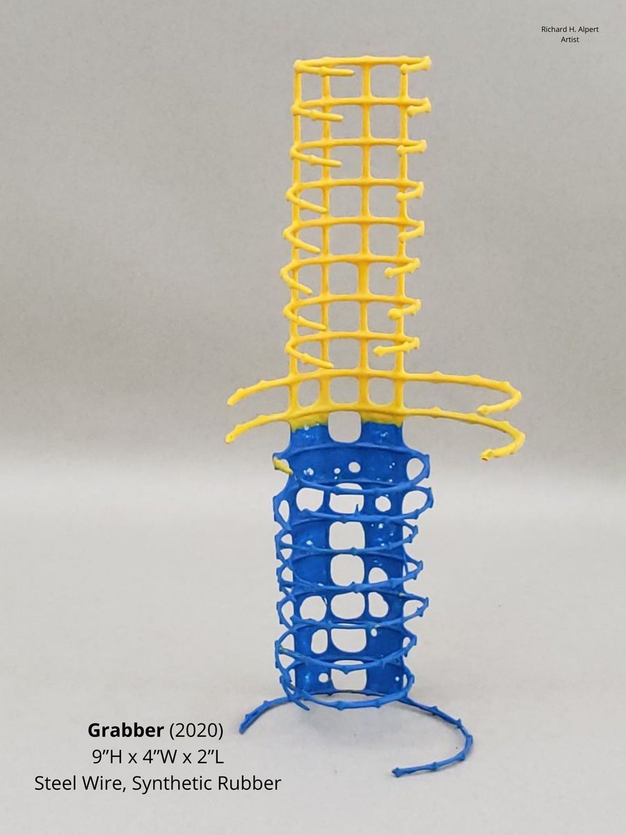 richalp411's tweet photo. Please feel free to #artshare #myartwork:
Grabber (2020)
9βH x 4βW x 2βL
Steel Wire, Synthetic Rubber
#artonline #onlineart #letsconnect #artposter #artprint #artdeco #decorart #devart #devboost #arteyart #cultura #socbiz #biztalk #indiedev #artbot #indieauthor #indieartist https://t.co/GN6eSLjaLW