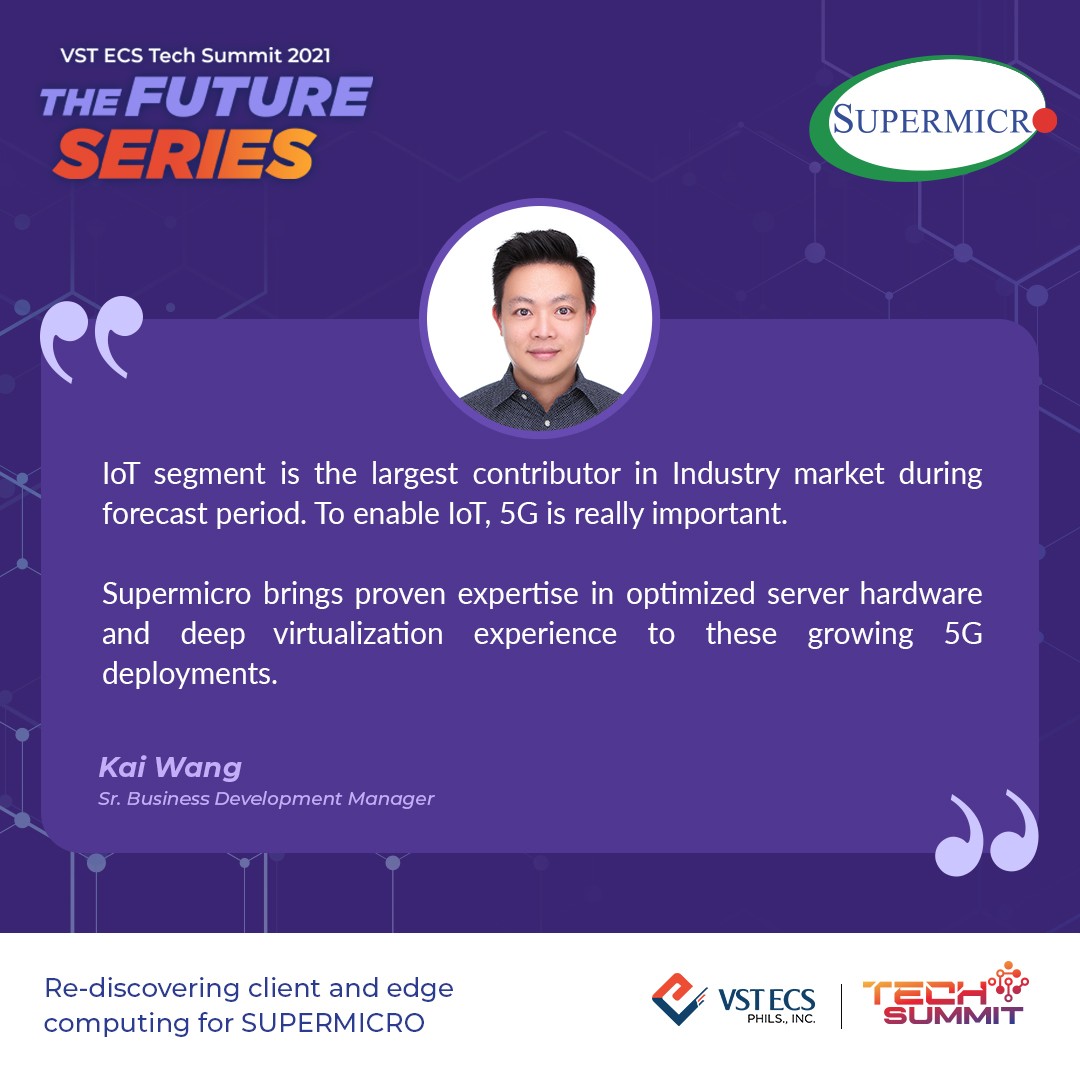 vstecs's tweet image. Starting the last day of the 2021 Tech Summit with discussion on how to re-discover client and edge computing for Supermicro by Mr. Kai Wang.

#TransformationGuide #TechSummit2021 #VSTECS