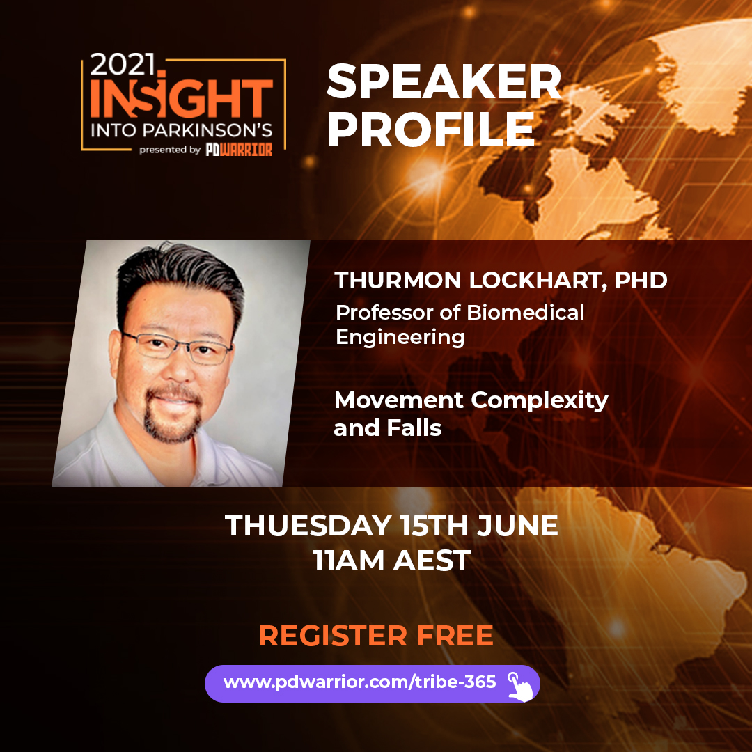 We have a gem of a #Parkinsonsdisease INSIGHT presentation from Prof. <a href="/ThurmonLockhart/">Thurmon Lockhart</a> on Movement Complexity and Falls. Come and join us in Tribe 365 to enjoy pdwarrior.com/tribe-365/