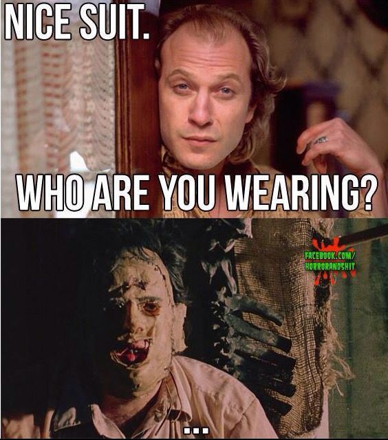 talkhorror's tweet photo. Would you wear me? I'd wear me.
-
-
#fashion #instafashion #instafash #fashionista #leatherface #buffalobill #buffalobob #hannibal #silenceofthelambs #hanniballectar #deadskin #humanskin #thisisgross #omg #wtf #omgwtf #creepy https://t.co/8bGK1xtjdT