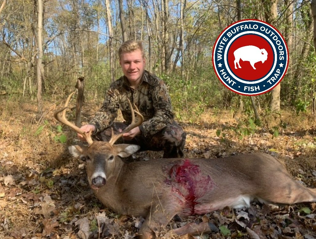 WhiteBuffaloOut's tweet photo. 🦌🦌🦌 I'm still going post those deer photos even though it isn't #deerseason 🤘 Cody Bell from New Jersey with a giant!  Thank you Cody for sending your photo to White Buffalo Outdoors 🤙 #whitebuffalooutdoors #deerhunting #huntinglife https://t.co/BxLLR8a5dd
