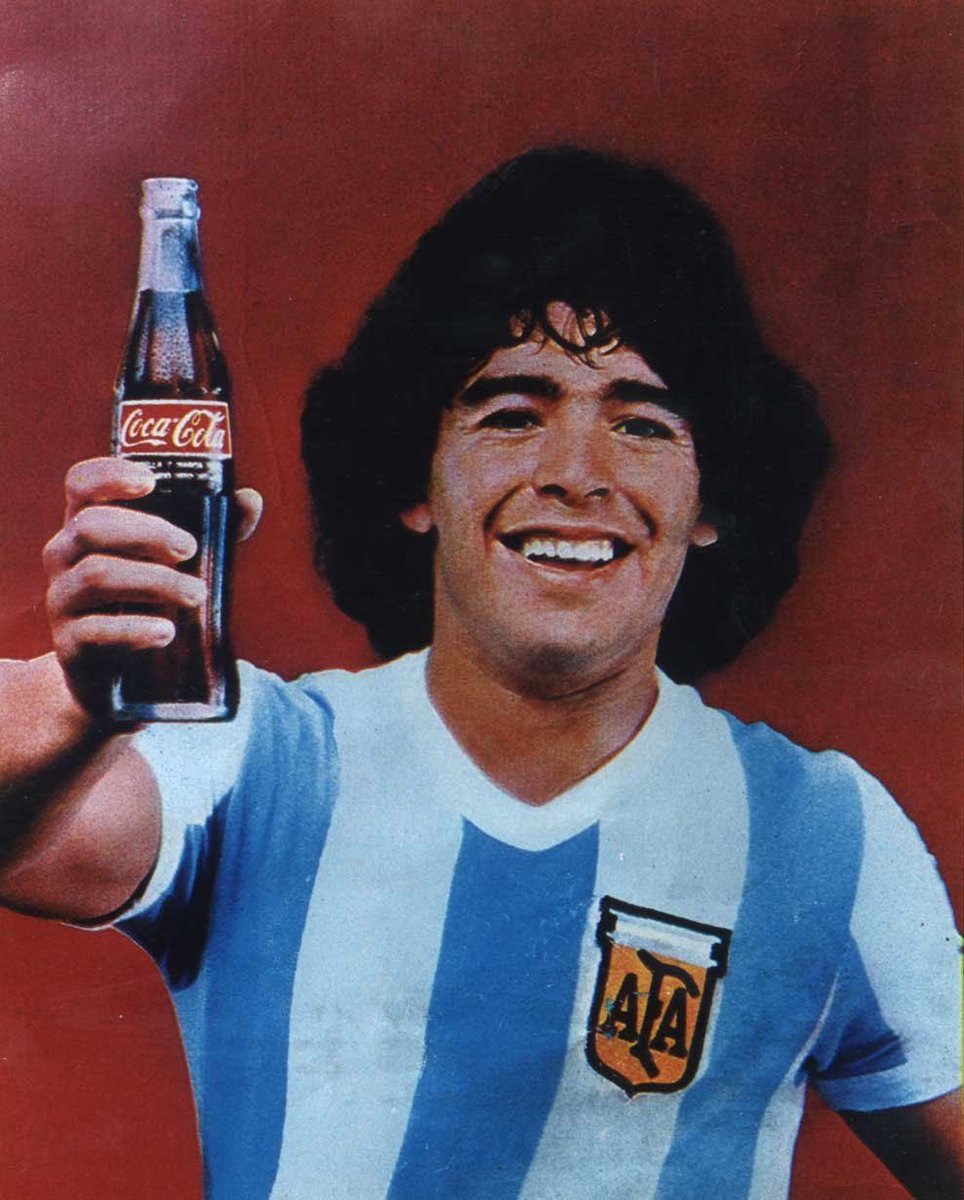 A Maradona si le gustaba la Coca