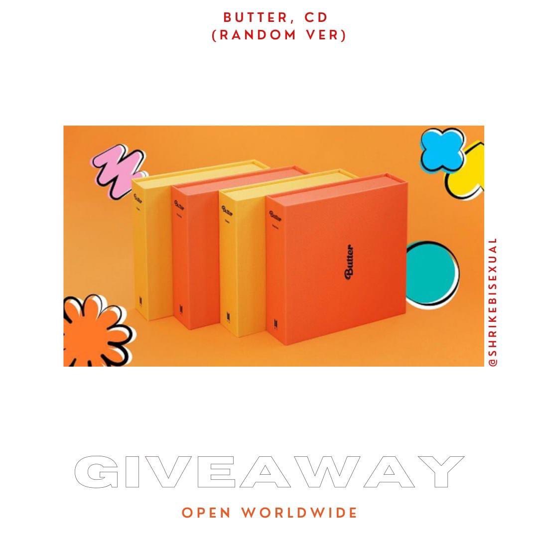 snowflowergifts's tweet image. ࿐
 BTS BUTTER CD GIVEAWAY
 ⠀⠀ ⠀🧈RANDOM VERSION

— 1 winner, worldwide
— retweet to enter
— see reply for details
— ends when it arrives