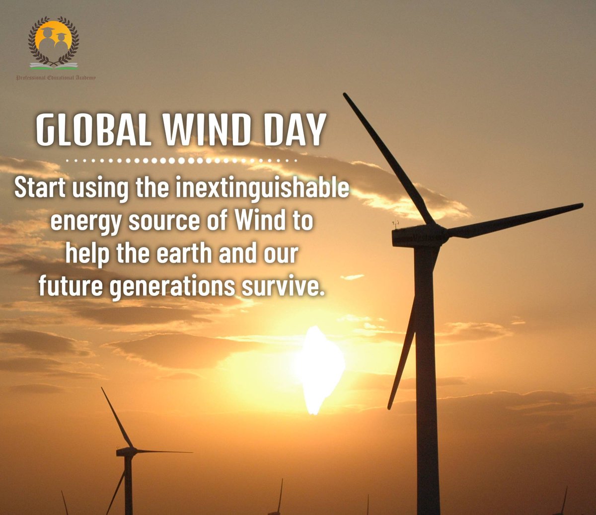 professionalekm's tweet photo. Global Wind Day
#GlobalWindDay #globalwind #windday https://t.co/0uoOp89Ab7