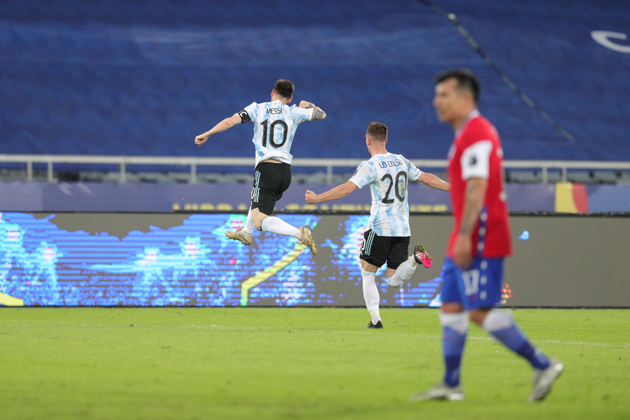 Otro empate para la Argentina: 1-1 con Chile en su debut en la Copa América