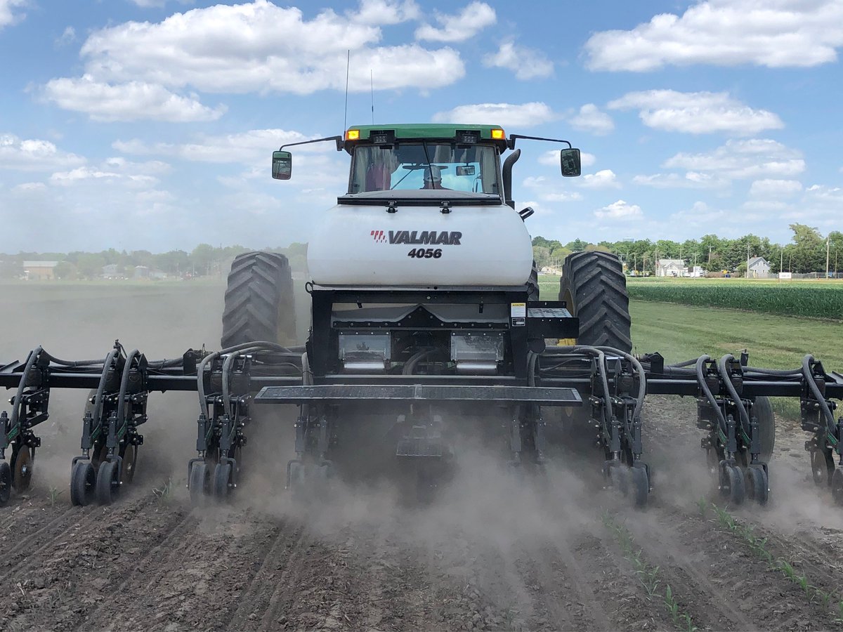 frontier_coop's tweet photo. We're planting winter rye into standing corn to test out the interseed planter we built for the Conservation Innovation Grant/NRCS project. We plan to demonstrate how to use cover crops in our row crops to increase soil biological activity, water infiltration and reduce erosion. https://t.co/CCFbouRV9q