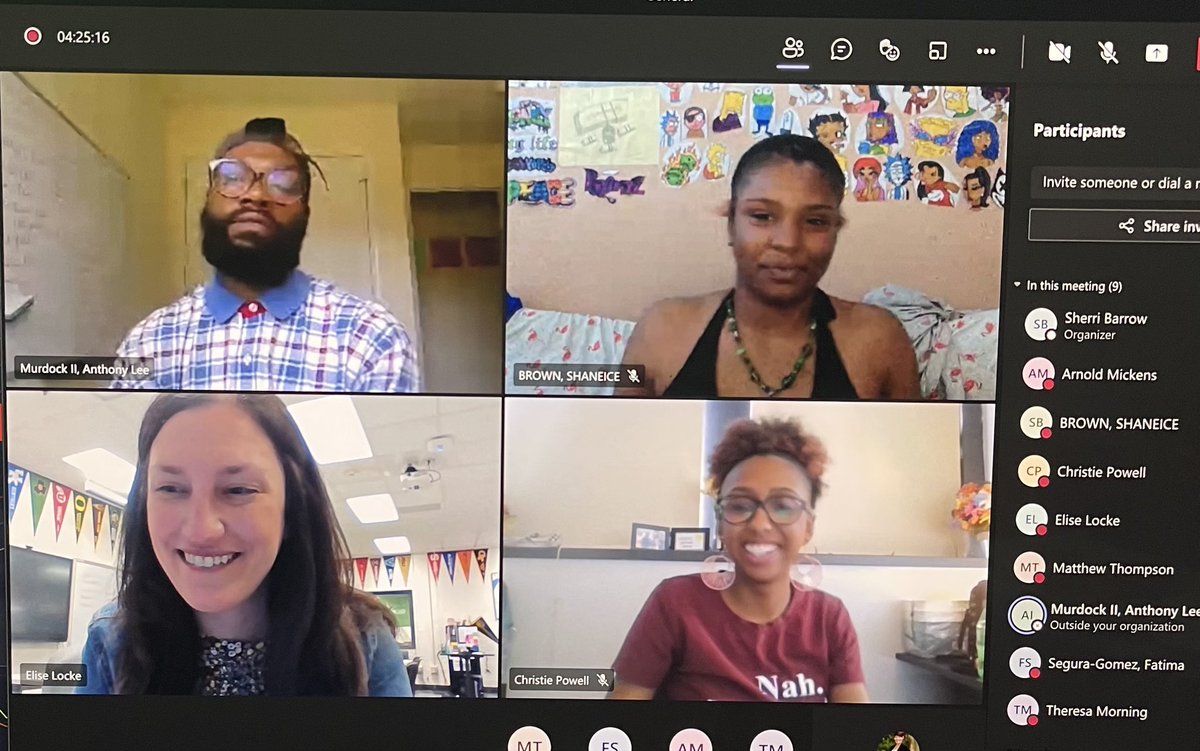 DrSherriBarrow's tweet image. What an AMAZING Mentoring Monday with Murdock! Murdock always inspires our scholars! @IPSFutureCenter #IPSSummerMeltProgramming #MentoringMondays #FreezeTheMelt @amurdock_ii @ItsMissPowell_