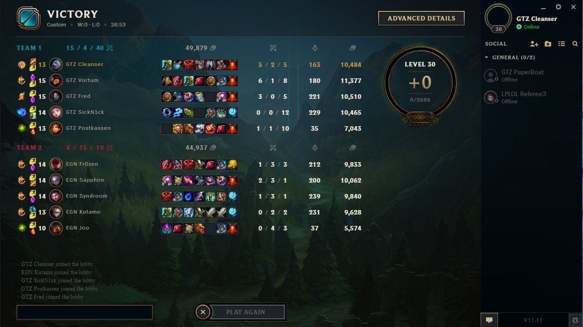 We won tonight and 3-0 now, GG <a href="/EGNesports/">EGN Esports</a>