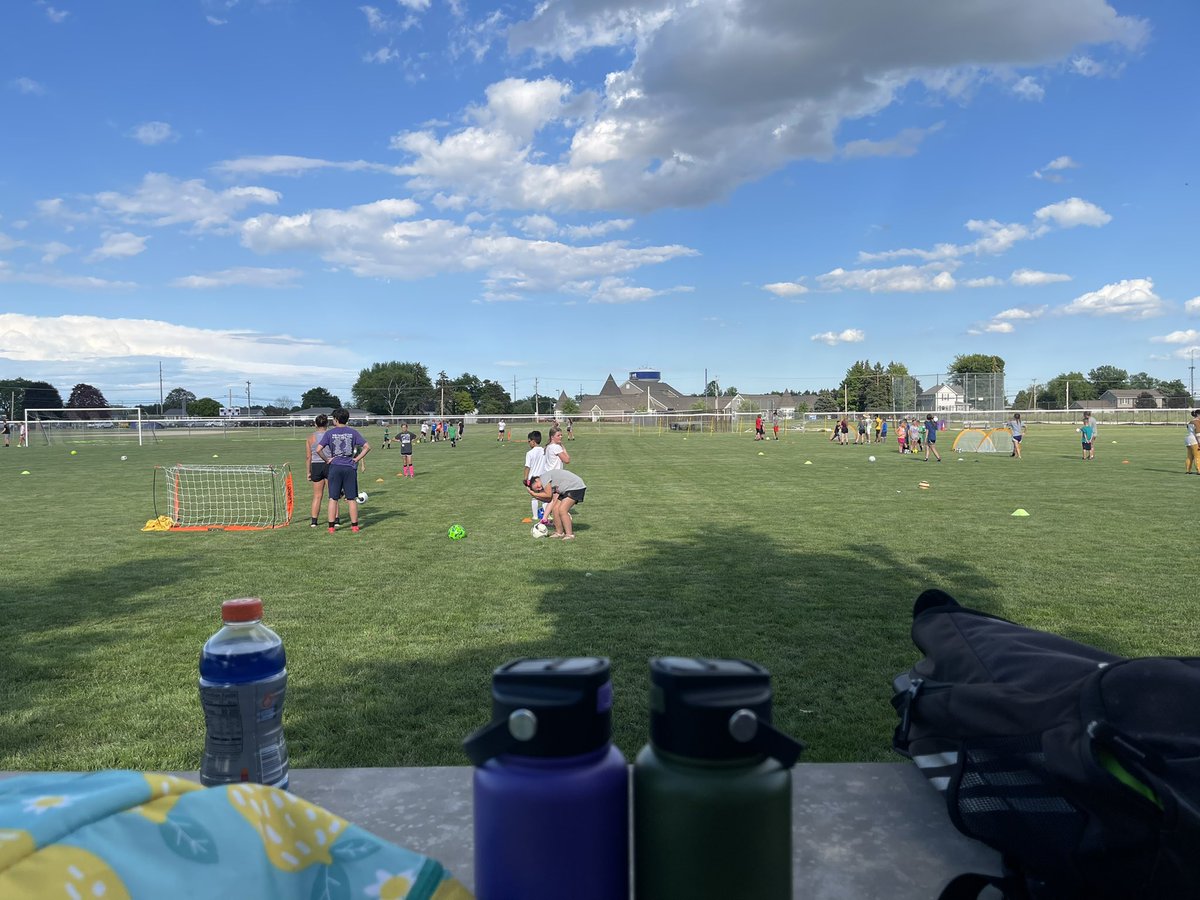 FRGroundsdept's tweet photo. 2021 soccer camp at Ross.  70+ kids registered!  Exciting future ahead. https://t.co/R64blaGPRJ