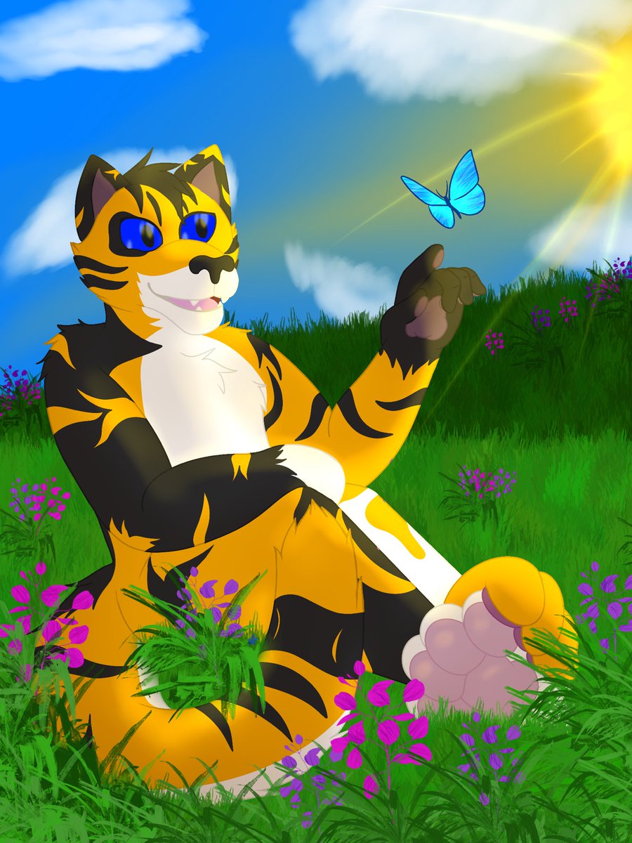 Staar_the_Cat's tweet image. I’ve got a few bigger scenes in the works, but for now here’s a simpler single character scene. I don’t draw Staar nearly as much as I should!!