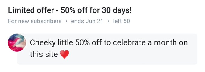 50% off! https://t.co/tc49gzK0jZ<a href="/tag/mvsales"class="tags"><span>#mvsales</span></a>